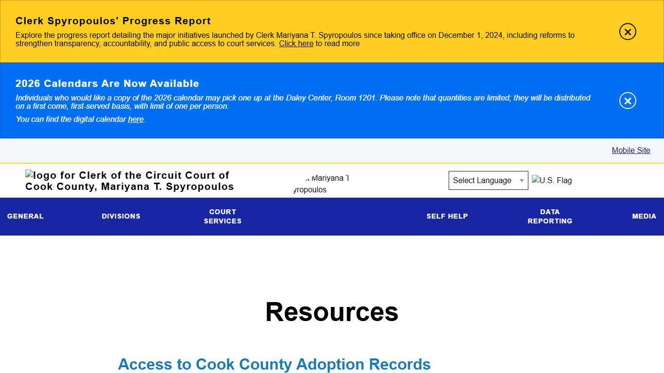 Resources Clerk of the Circuit Court of Cook County
